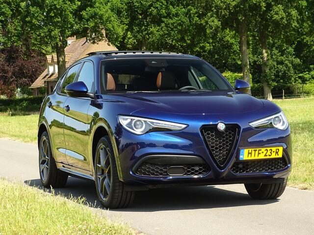 Alfa Romeo Stelvio 2.0 T AWD 280PK Veloce | Carplay | Customized | Schuifdak | Cognac Leer