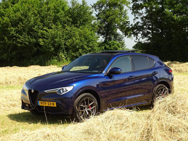 Alfa Romeo Stelvio 2.0 T AWD 280PK Veloce | Carplay | Customized | Schuifdak | Cognac Leer