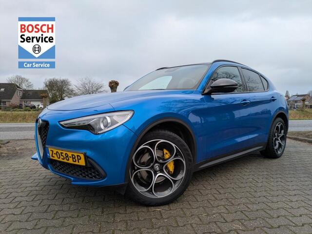Alfa Romeo Stelvio 2.0 T AWD B-TECH I Arienzo Blue I 280 pk I Panorama I Teledial velgen I Ragazzon uitlaat