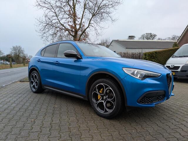 Alfa Romeo Stelvio 2.0 T AWD B-TECH I Arienzo Blue I 280 pk I Panorama I Teledial velgen I Ragazzon uitlaat