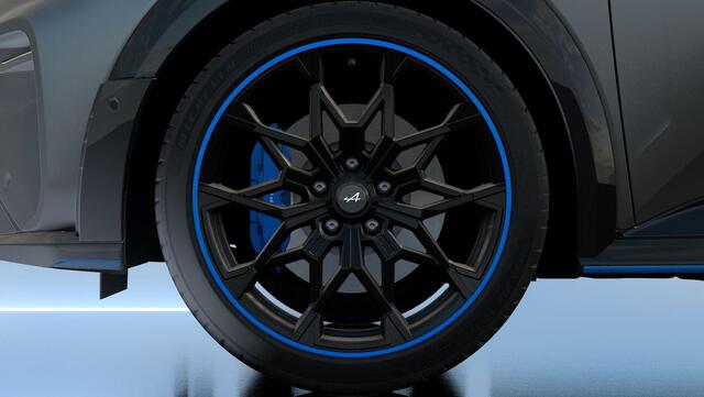 Alpine A290 GT Performance 52 kWh - 220PK | SIGNATURE BLEUE | PACK DRIVING | PACK SAFETY | BLEU MONOGRAM | Verwarmbaar stuurwiel | Alpine monogram in Bleu Alpine | Franse vlag op C-stijl