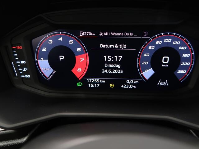 Audi A1 Sportback 25 TFSI Advanced edition Automaat Airco-ecc Blackpack trekhaak afneembaar app connect cruise control sportvelgen zeer nette auto extra getint glas sportstoelen Manhattangrijs metallic