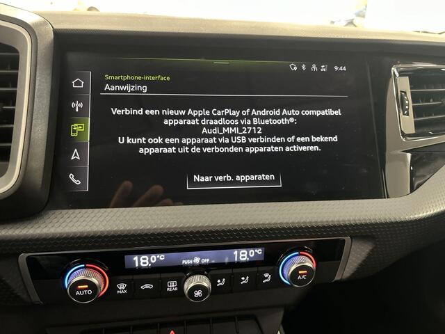 Audi A1 Sportback 30 Tfsi 110pk Advanced edition · Apple/Android Car Play · P-Sensoren · Cruise Control · Climatronic · 17'' Inch · Garantie t/m 26-05-2027 of 100.000km