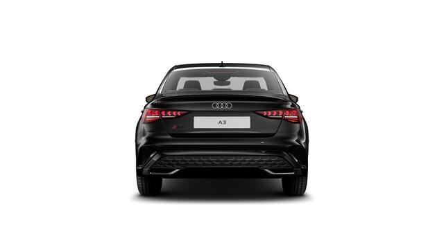 Audi A3 Limousine 30 TFSI 116 S tronic S edition Automaat | S line-interieur met sportstoelen en zwarte stoffen-kunstlederen bekleding | Audi soundsystem | Ledkoplampen, ledachterlichten, dynamische knipperlichten achter | Infotainmentpakket Connectivity | Assist