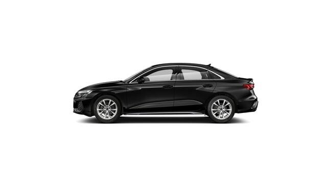 Audi A3 Limousine 30 TFSI 116 S tronic S edition Automaat | S line-interieur met sportstoelen en zwarte stoffen-kunstlederen bekleding | Audi soundsystem | Ledkoplampen, ledachterlichten, dynamische knipperlichten achter | Infotainmentpakket Connectivity | Assist