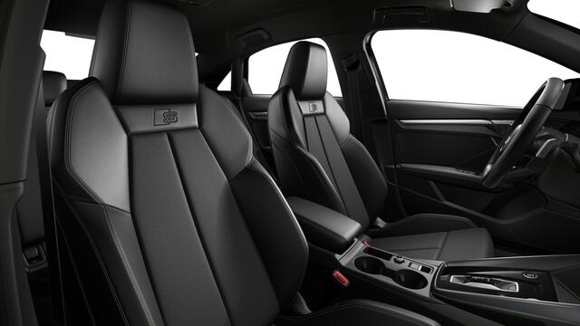 Audi A3 Limousine 30 TFSI 116 S tronic S edition Automaat | S line-interieur met sportstoelen en zwarte stoffen-kunstlederen bekleding | Audi soundsystem | Ledkoplampen, ledachterlichten, dynamische knipperlichten achter | Infotainmentpakket Connectivity | Assist