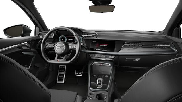 Audi A3 Limousine 30 TFSI 116 S tronic S edition Automaat | S line-interieur met sportstoelen en zwarte stoffen-kunstlederen bekleding | Audi soundsystem | Ledkoplampen, ledachterlichten, dynamische knipperlichten achter | Infotainmentpakket Connectivity | Assist