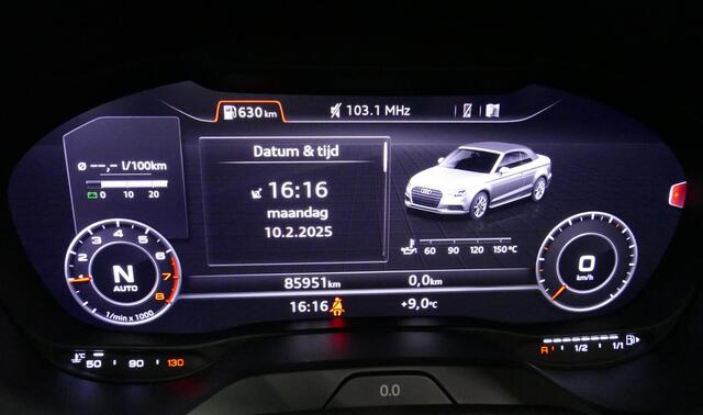 Audi A3 Cabriolet 1.5 TFSI Sport S Line / S Line ex- & interieur / Stoelverwarming / Apple Carplay - Andriod Auto / Cruise Control / Virtual Cockpit / Dynamische achterlichten / Navigatie / Keyless / PDC / 18'' LMV / Audi Drive Select / Licht- & regensensor