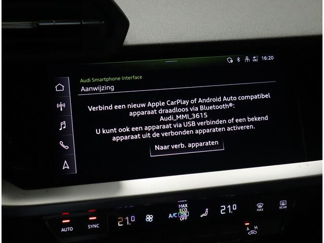 Audi A3 Limousine 35 TFSI Business edition [APPLE CARPLAY, ANDROID, VOL LEDER, PARKEER ASSISTENT, PDC V+A, CRUISE, CLIMATE, NIEUWSTAAT]