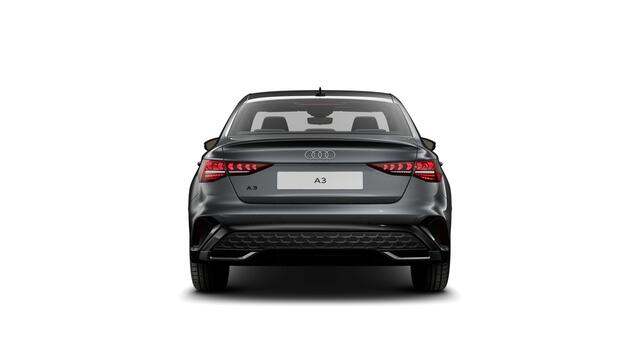 Audi A3 Limousine 30 TFSI 116 S tronic S edition Automaat | S line-interieur met sportstoelen en zwarte stoffen-kunstlederen bekleding | Audi soundsystem | Infotainmentpakket Connectivity | Ledkoplampen, ledachterlichten, dynamische knipperlichten achter | Assist