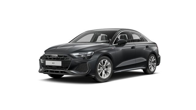 Audi A3 Limousine 30 TFSI 116 S tronic S edition Automaat | S line-interieur met sportstoelen en zwarte stoffen-kunstlederen bekleding | Audi soundsystem | Infotainmentpakket Connectivity | Ledkoplampen, ledachterlichten, dynamische knipperlichten achter | Assist