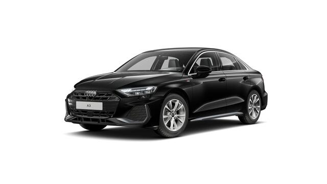 Audi A3 Limousine 30 TFSI 116 S tronic S edition Automaat | Ledkoplampen, ledachterlichten, dynamische knipperlichten achter | Infotainmentpakket Connectivity | Audi soundsystem | S line-interieur met sportstoelen en zwarte stoffen-kunstlederen bekleding | Assist