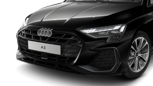 Audi A3 Limousine 30 TFSI 116 S tronic S edition Automaat | Ledkoplampen, ledachterlichten, dynamische knipperlichten achter | Infotainmentpakket Connectivity | Audi soundsystem | S line-interieur met sportstoelen en zwarte stoffen-kunstlederen bekleding | Assist