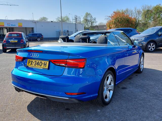 Audi A3 Cabriolet 1.4 TFSI Sport Cabrio Edition | Origineel NL | Navi | Airco | Cruise | Led Koplampen | Pdc | Bluetooth Carkit+Streaming | Sportstoelen | Licht+Regensensor | 17''lm | Windscherm