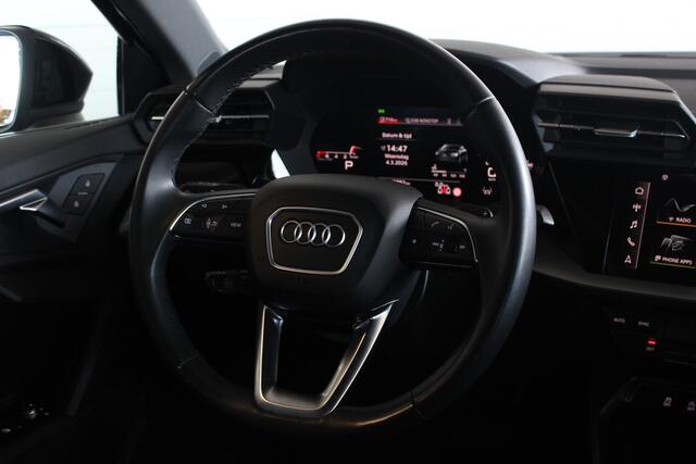 Audi A3 Limousine 30 TFSI Advanced edition Adapt. Cruise | Carplay | Sportstoelen | Navi | Full LED | Clima | 17" LMV | PDC V+A