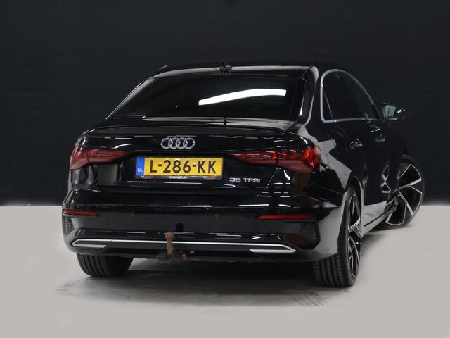 Audi A3 Limousine 35 TFSI Business edition [ADAPTIVE CRUISE, APPLE CARPLAY, TREKHAAK AFNEEMBAAR, ANDROID, VIRTUAL COCKPIT, FULL LED, GROOT NAVIGATIE, DRAADLOOS OPLADEN, SPORTSTOELEN, SPORTONDERSTEL, LANE ASSIST, PDC ACHTER, CLIMATE CO
