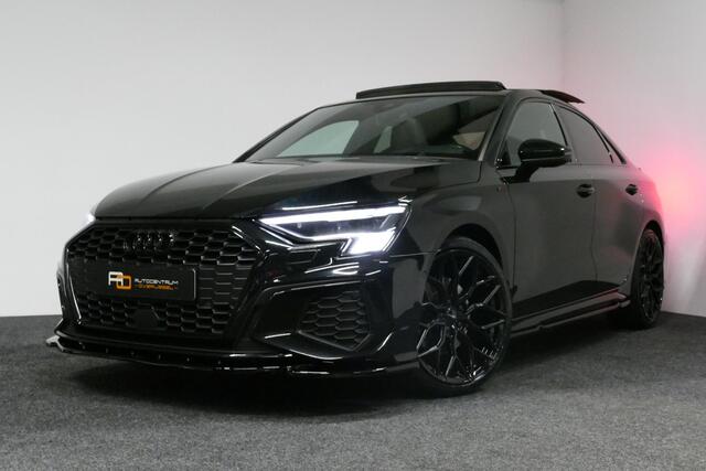 Audi A3 Limousine 35 TDI S Line / S-Line ex- & interieur / Maxton Design Bodykit / Panoramadak / S Sportstoelen / Bang & Olufsen Sound / Matrix LED / Ambienteverlichting / Stoelverwarming / Apple Carplay - Android Auto / 19'' LMV Vossen look / Black Optic pakket / Achteruitrijcamera / Navigatie / Cruise Control
