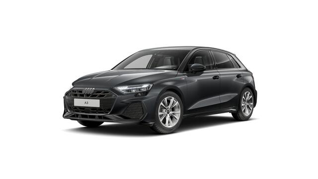 Audi A3 SPORTBACK 35 TFSI 150 S tronic S edition Automaat | Ledkoplampen, ledachterlichten, dynamische knipperlichten achter | Audi soundsystem | Privacy glas (donker getint) | S line-interieur met sportstoelen en zwarte stoffen-kunstlederen bekleding | Optiekpakket zwart 