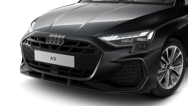 Audi A3 SPORTBACK 35 TFSI 150 S tronic S edition Automaat | Ledkoplampen, ledachterlichten, dynamische knipperlichten achter | Audi soundsystem | Privacy glas (donker getint) | S line-interieur met sportstoelen en zwarte stoffen-kunstlederen bekleding | Optiekpakket zwart 