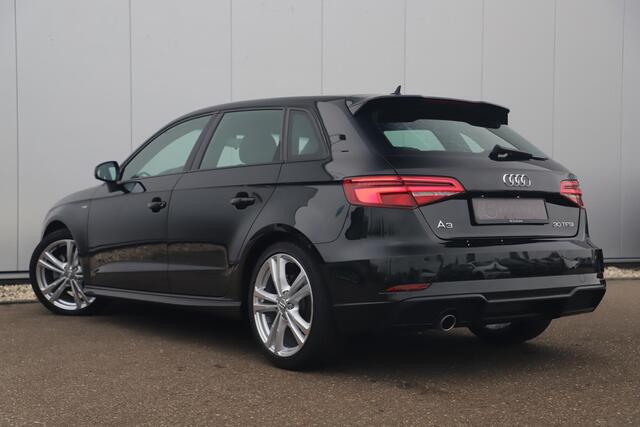 Audi A3 SPORTBACK 35 TFSI CoD S-Line Sport 150PK Automaat Virtual Cockpit Half Leder Stoelverwarming Navigatie Carplay Android 18 inch LMV Full LED Parkeersensor Clima Cruise
