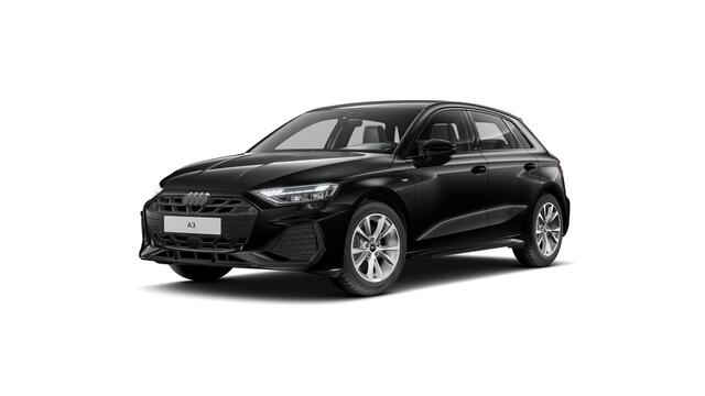 Audi A3 SPORTBACK 40 TFSI e 204 S tronic S edition Automaat | Optiekpakket zwart plus | Audi soundsystem | S line-interieur met sportstoelen en zwarte stoffen-kunstlederen bekleding | Ledkoplampen, ledachterlichten, dynamische knipperlichten achter | Verwarmbare voorstoele