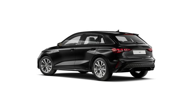 Audi A3 SPORTBACK 40 TFSI e 204 S tronic S edition Automaat | Optiekpakket zwart plus | Audi soundsystem | S line-interieur met sportstoelen en zwarte stoffen-kunstlederen bekleding | Ledkoplampen, ledachterlichten, dynamische knipperlichten achter | Verwarmbare voorstoele