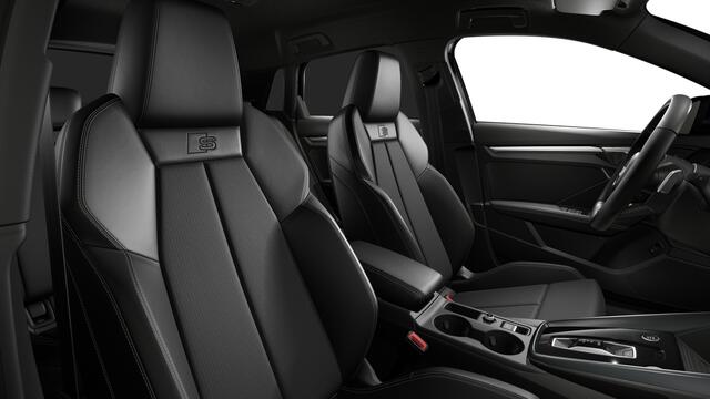 Audi A3 SPORTBACK 45 TFSI e 272 S tronic S edition Competition Automaat | Infotainmentpakket Connectivity | Ledkoplampen, ledachterlichten, dynamische knipperlichten achter | S line-interieur met sportstoelen en zwarte stoffen-kunstlederen bekleding | Verwarmbare voorstoel