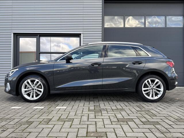 Audi A3 SPORTBACK 30 TFSI Business edition ?Automaat ?Full LED Adaptief ?Virtal Cockpit ?Sportstoelen ?Navigatie ?Apple Carplay & Android Auto ?Climate ?Cruise ?Parkeersensoren ?Lichtmetaal