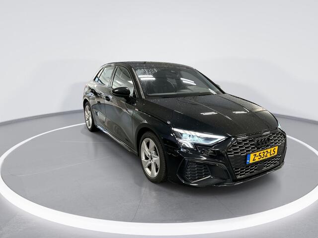 Audi A3 SPORTBACK 30 Tfsi 110pk S-tronic S edition · ACC · Camera · P-Sensoren · Park Assist · Smartphone Interface · Navi · Zwart Optiek · 17'' Inch · Garantie t/m 14-05-2028 of 100.000km
