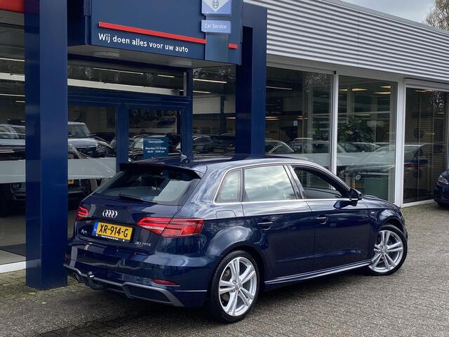 Audi A3 SPORTBACK 30 TFSI Sport S Line Edition / Automaat / NL-Auto / 2e-Eigenaar / 97.000 KM / Cruise-Control / Climate-Control / Trekhaak / Radio-Bluetooth / Navi / LED / PDC-Achter / 18'' LMV / All-Season / ENZ.