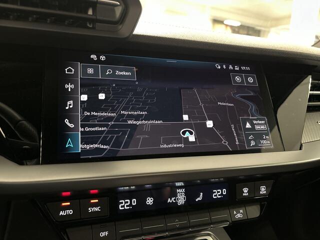 Audi A3 SPORTBACK 30 Tfsi 110pk S-tronic S edition · ACC · Camera · P-Sensoren · Navi · Smartphone Interface · Park Assist · 17'' Inch · Garantie t/m 26-05-2028 of 100.000km