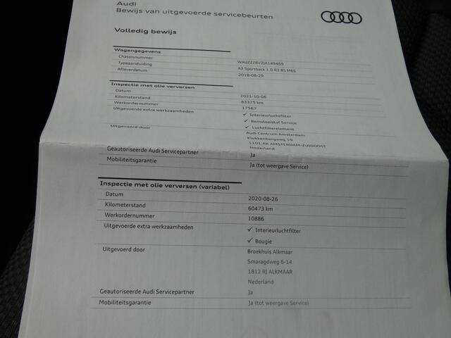 Audi A3 SPORTBACK 1.0 TFSI Sport S Line Edition