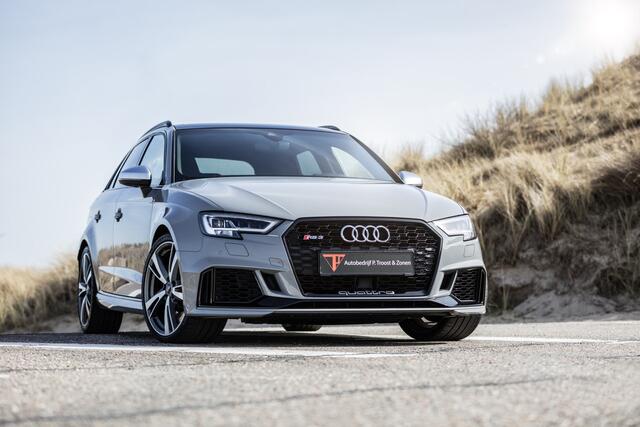 Audi A3 SPORTBACK 2.5 TFSI RS 3 Quattro Panoramadak/B&O audio/RS stoelen/Adaptive cruise control/Virtueel cockpit/Apple carplay/Navigatie/Stoelverwarming/Dodehoek detectie/Keyless/Achteruitrijcamera/Parkeersensoren rondom/DAB+