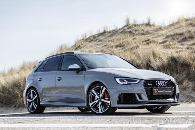 Audi A3 SPORTBACK 2.5 TFSI RS 3 Quattro Panoramadak/B&O audio/RS stoelen/Adaptive cruise control/Virtueel cockpit/Apple carplay/Navigatie/Stoelverwarming/Dodehoek detectie/Keyless/Achteruitrijcamera/Parkeersensoren rondom/DAB+
