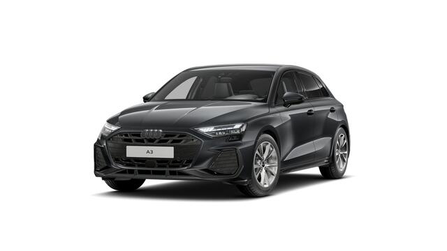 Audi A3 SPORTBACK A3 30 TFSI 116 S tronic S edition Automaat | Ledkoplampen, ledachterlichten, dynamische knipperlichten achter | Privacy glas (donker getint) | Optiekpakket zwart plus | S line-interieur met sportstoelen en zwarte stoffen-kunstlederen bekleding | Assistent
