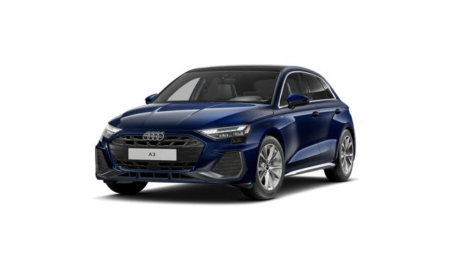 Audi A3 SPORTBACK A3 30 TFSI 116 S tronic S edition Automaat | S line-interieur met sportstoelen en zwarte stoffen-kunstlederen bekleding | Assistentiepakket Rijden en Parkeren Plus | Ledkoplampen, ledachterlichten, dynamische knipperlichten achter | Privacy glas (donker g