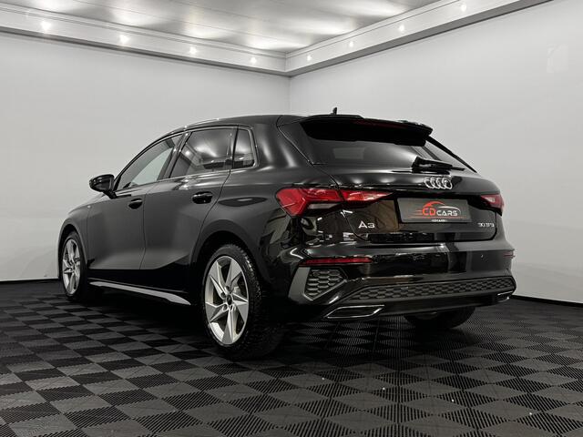 Audi A3 SPORTBACK 30 TFSI S-line Airco, Navi, Parkeersensoren, Virtual desk, Cruise control, Stoelverwarming, A start stop