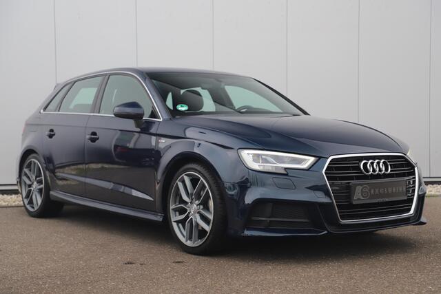 Audi A3 SPORTBACK 35 TFSI CoD S-Line Sport 150PK Automaat Virtual Cockpit Half Leder Stoelverwarming Navigatie Carplay Android 18 inch LMV Full LED Parkeersensor Clima Cruise