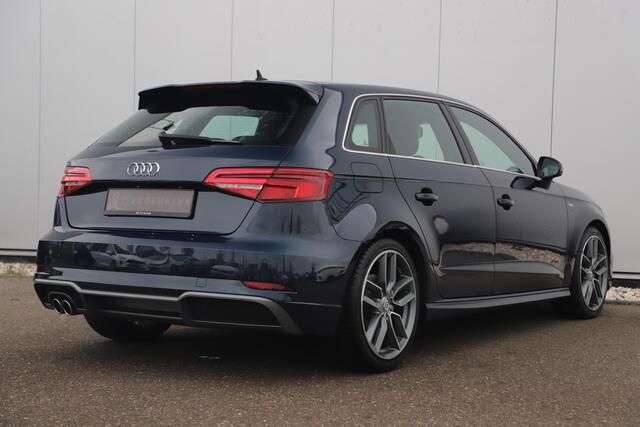 Audi A3 SPORTBACK 35 TFSI CoD S-Line Sport 150PK Automaat Virtual Cockpit Half Leder Stoelverwarming Navigatie Carplay Android 18 inch LMV Full LED Parkeersensor Clima Cruise