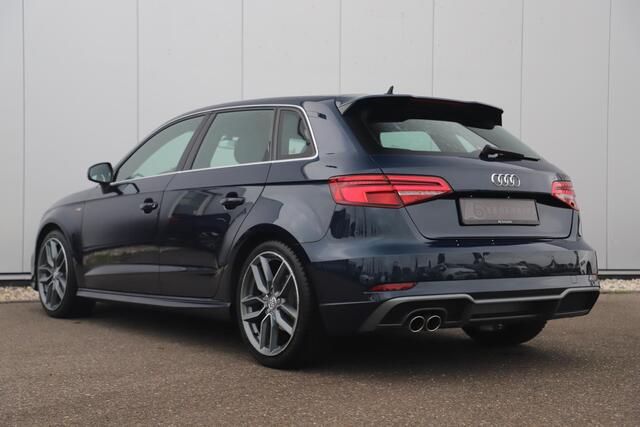 Audi A3 SPORTBACK 35 TFSI CoD S-Line Sport 150PK Automaat Virtual Cockpit Half Leder Stoelverwarming Navigatie Carplay Android 18 inch LMV Full LED Parkeersensor Clima Cruise