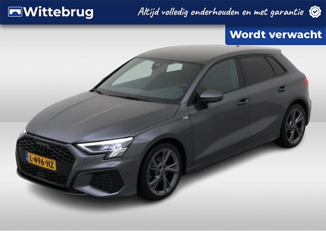 Audi A3 SPORTBACK 30 TFSI 110pk S-Tronic S edition / Zwart Optiek / Navigatie / LED / Clima / Parkeersensoren Achter / 18" LMV
