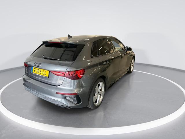 Audi A3 SPORTBACK 35 Tfsi 150pk S-tronic S edition · Apple/Android Car Play · Camera · P-Sensoren · Navi · Zwart Optiek · 17'' Inch · Garantie t/m 26-05-2028 of 100.000km