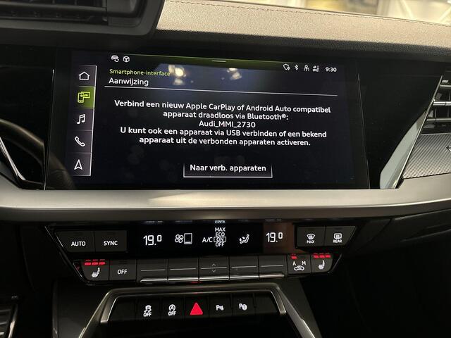Audi A3 SPORTBACK 35 Tfsi 150pk S-tronic S edition · Apple/Android Car Play · Camera · P-Sensoren · Navi · Zwart Optiek · 17'' Inch · Garantie t/m 26-05-2028 of 100.000km