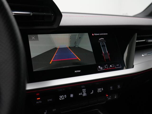 Audi A3 SPORTBACK 40 TFSI e 204 pk S-tronic S edition / S-Line | Rood gestikt | Leder/alcantara | Navigatie | Achteruitrijcamera