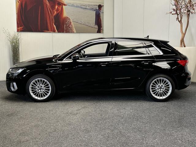 Audi A3 SPORTBACK 40 TFSI e BUSINESS EDITION PHEV NAVIGATIE CRUISE CONTROL CLIMATE CONTROL BLUETOOTH TELEFOON APPLE CARPLAY/ANDROID RIJSTROOKSENSOREN AFN. TREKHAAK PDC ZEER MOOI !! 3010