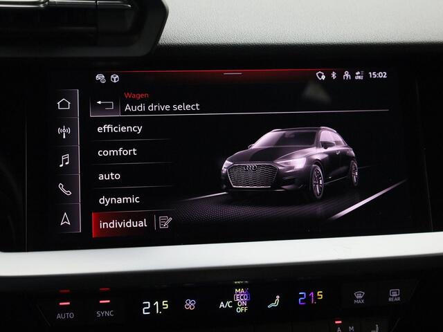 Audi A3 SPORTBACK 40 TFSIe 150kW/204PK Advanced edition · Camera · Apple/Android Car Play · Stoelverwarming · Adaptive Cruise Control · Head-up display · Elektrische kofferbakklep ·