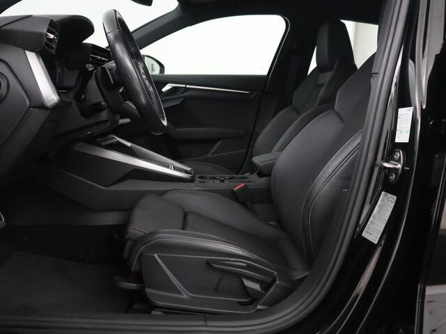 Audi A3 SPORTBACK 35 TFSI S edition | Carplay | Sportstoelen | Full LED | Navigatie | Half leder | Virtual Cockpit | Climate control | Parkeerhulp | Cruise control | Bluetooth | DAB | Sportstuur