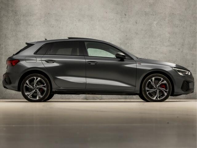 Audi A3 SPORTBACK 45 TFSI e S-Line Competition 245Pk Automaat (SCHUIFDAK, 2X S-LINE, BANG&OLUSEN, HEAD-UP DISPLAY, LEDER, PLAT SPORTSTUUR, CAMERA, KEYLESS, ADAPTIVE CRUISE, MATRIX LED, RODE STIKSELS, SFEERVERLICHTING, NIEUWSTAAT)