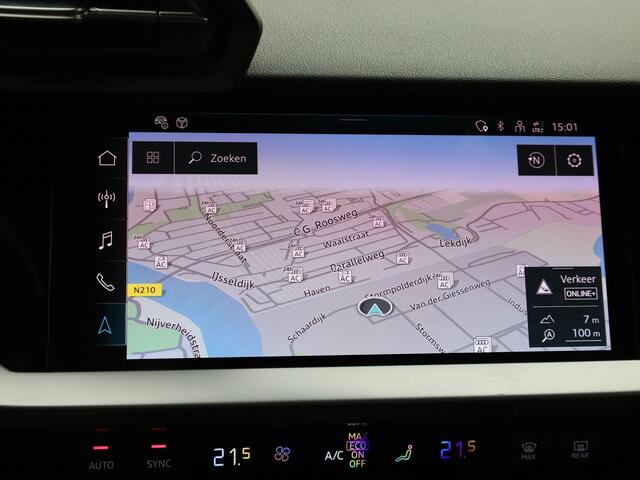 Audi A3 SPORTBACK 40 TFSIe 150kW/204PK Advanced edition · Camera · Apple Car Play/Android Auto · Stoelverwarming · Adaptive Cruise Control · Head-up display · Elektrische kofferbakklep