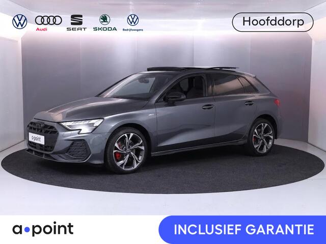 Audi A3 SPORTBACK 45 TFSI e S edition Competition 272 pk SOH 100% S-tronic| Navigatie | Panoramadak | Private lease vanaf ¤798,- | Achteruitrijcamera | Adaptieve cruise control | Matrix LED koplampen |